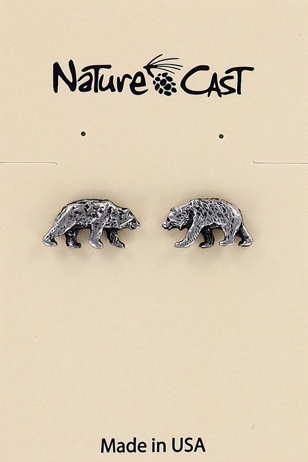 12031 Earring post bear THUMBNAIL