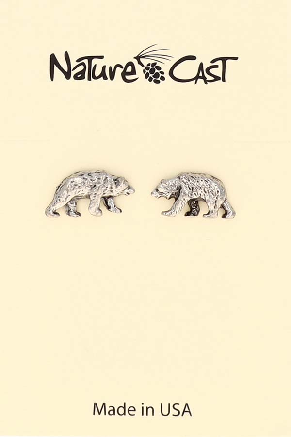 12031 Earring post bear THUMBNAIL