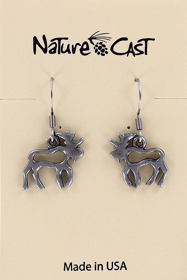 12033 Earring dangle cutout moose THUMBNAIL