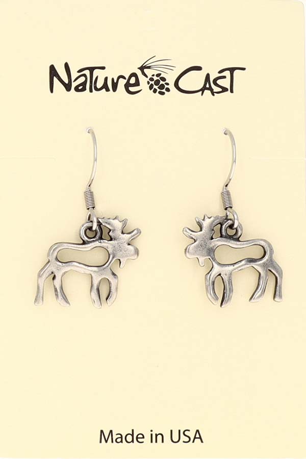 12033 Earring dangle cutout moose THUMBNAIL