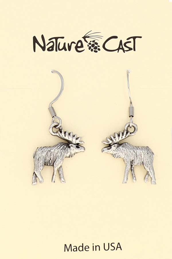 12034 Earring dangle elk THUMBNAIL