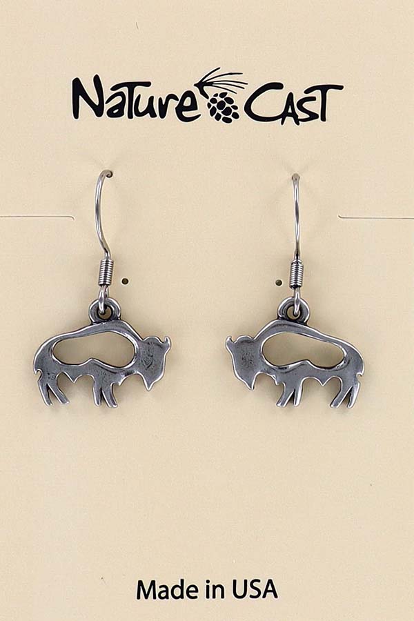 12035 Earring dangle cutout buffalo LARGE