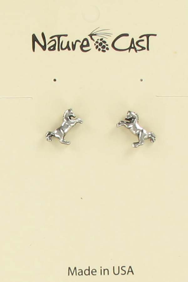 Earring post horse LARGE