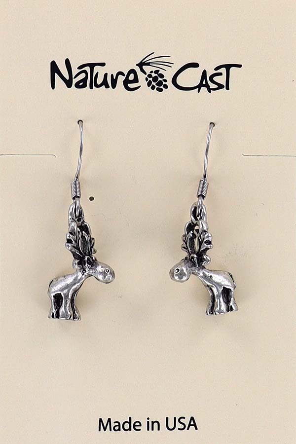 12045 Earring dangle whimsical moose THUMBNAIL