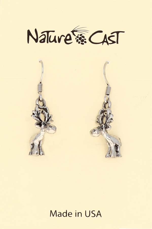 12045 Earring dangle whimsical moose THUMBNAIL