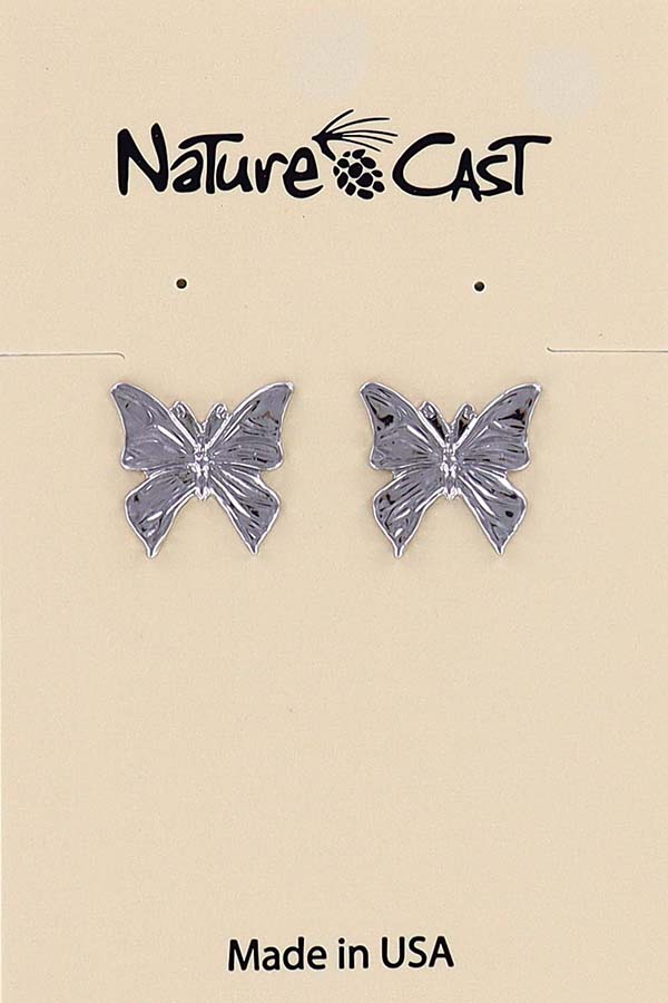 12053 Earring post flat butterfly THUMBNAIL
