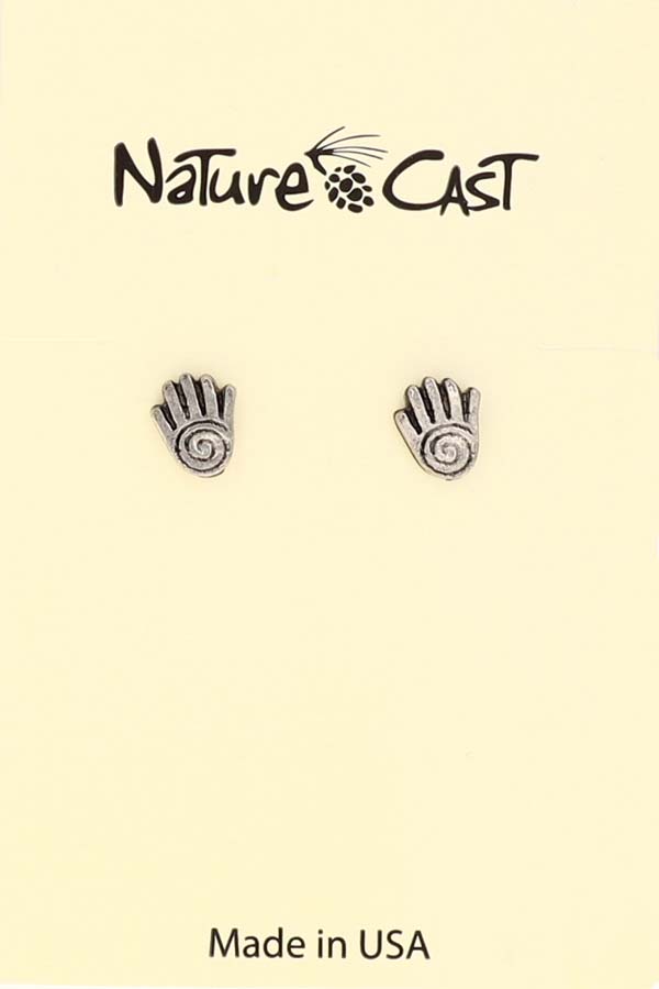12071 Earring post  spirit hand THUMBNAIL