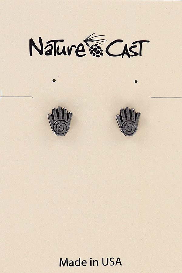 12071 Earring post  spirit hand THUMBNAIL