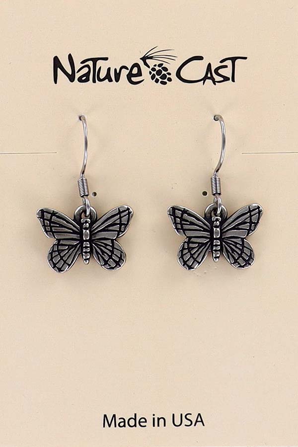 12079 Earring dangle Monarch Butterfly THUMBNAIL