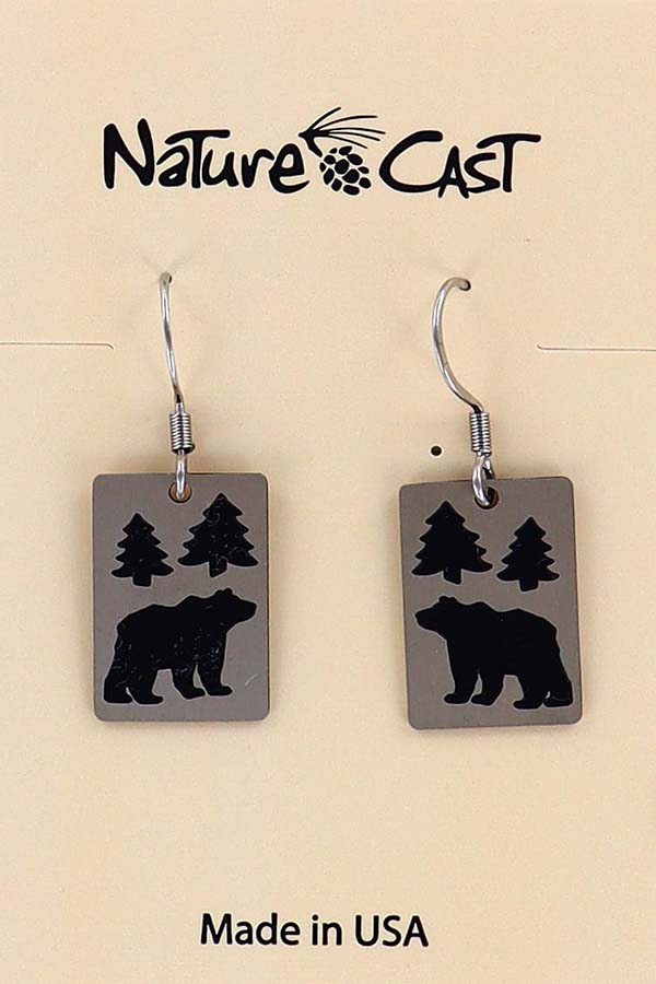 12104 Earring dangle bear in the trees THUMBNAIL