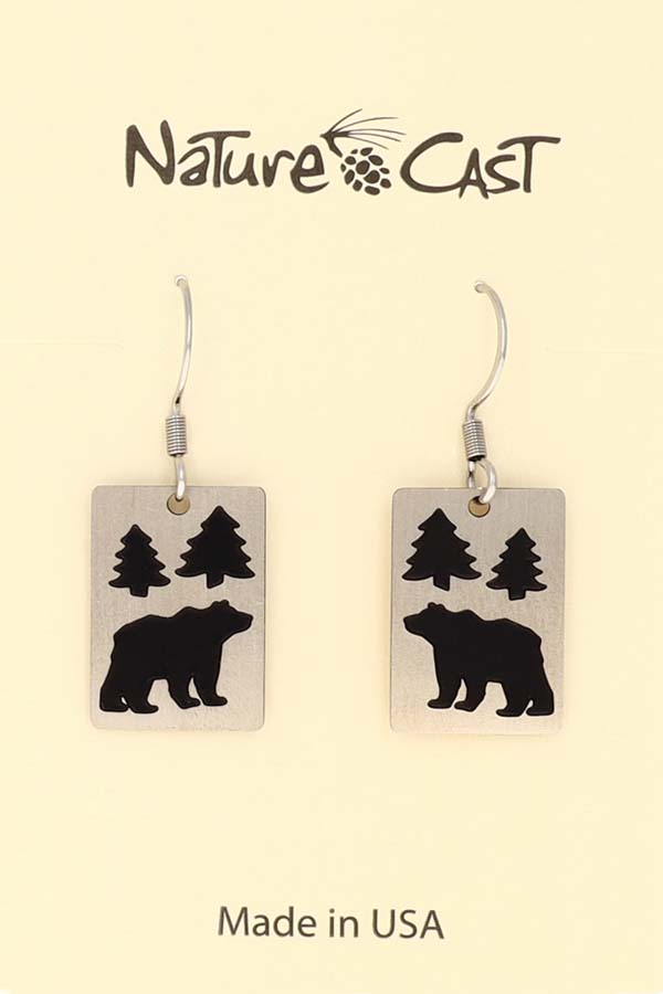 12104 Earring dangle bear in the trees MAIN