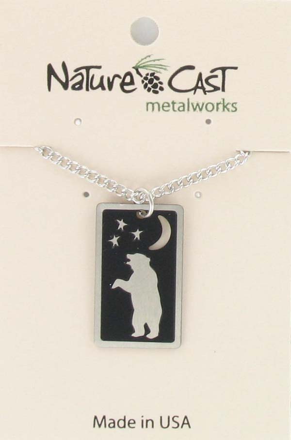 Pendant dancing bear w/18" chain THUMBNAIL