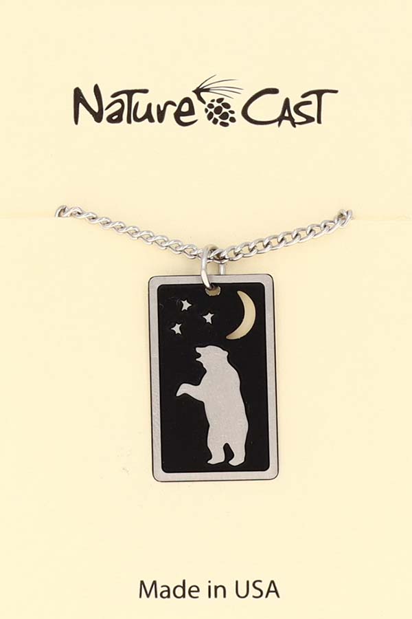 12123 Pendant dancing bear w/18" chain THUMBNAIL