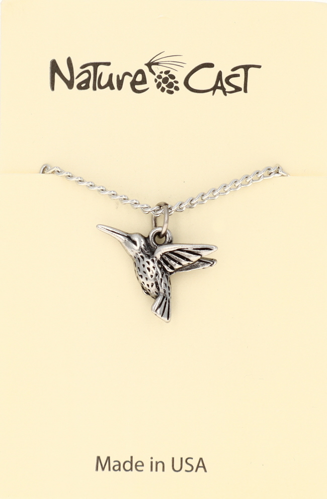 12201 Pendant hummingbird w / 18" chain LARGE