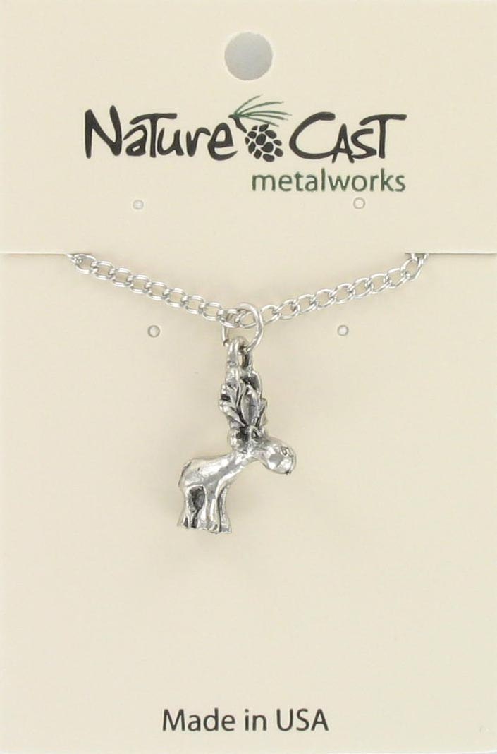 12245 Pendant whimsical moose w/18" chain THUMBNAIL