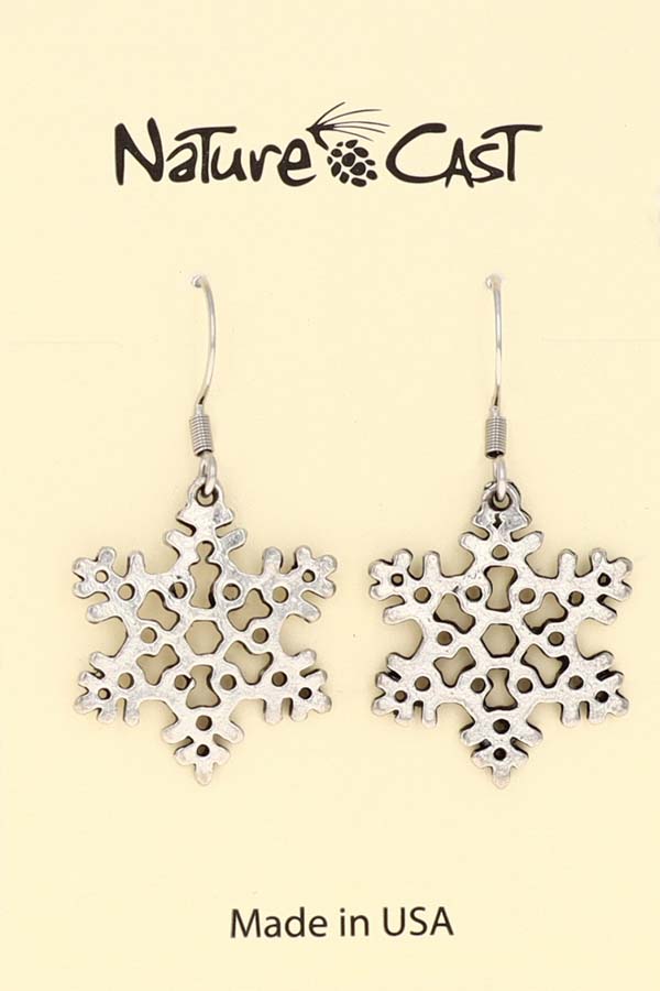 12309 Earring dangle snowflake MAIN