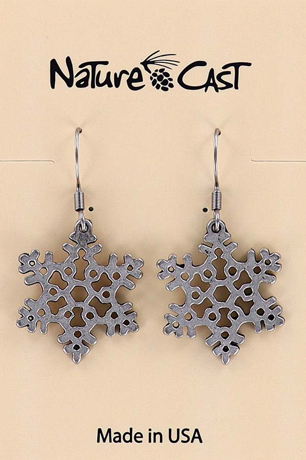 12309 Earring dangle snowflake THUMBNAIL