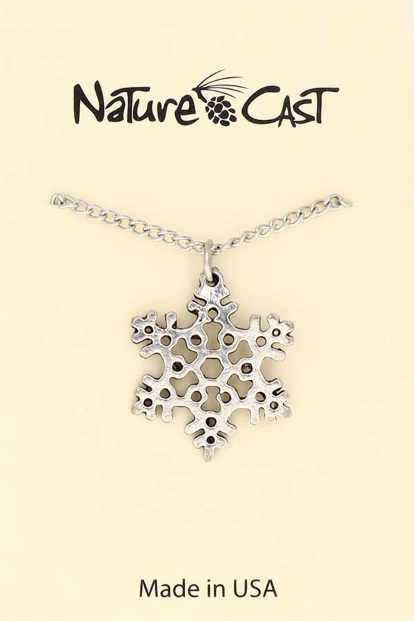 12310 Pendant snowflake w/18" chain MAIN