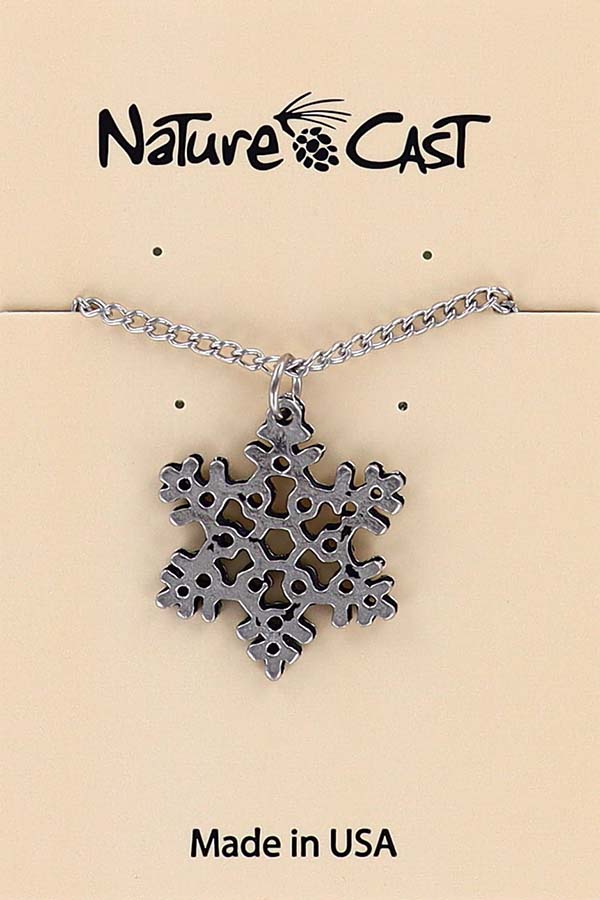 12310 Pendant snowflake w/18" chain THUMBNAIL