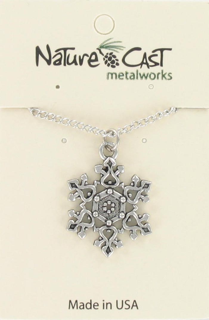 Pendant filigree snowflake w/18" chain THUMBNAIL