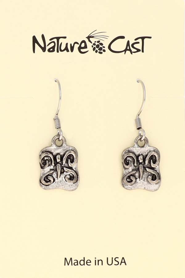 12329 Earring dangle small butterfly LARGE