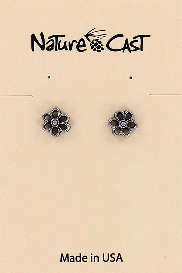 12351 Earring post flower LARGE