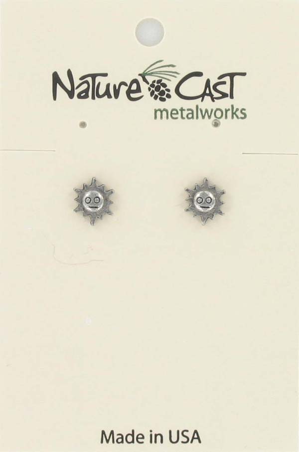 Earring post sunshine face THUMBNAIL