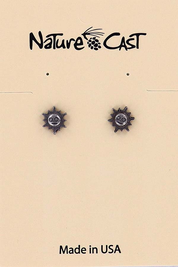 12353 Earring post sunshine face THUMBNAIL