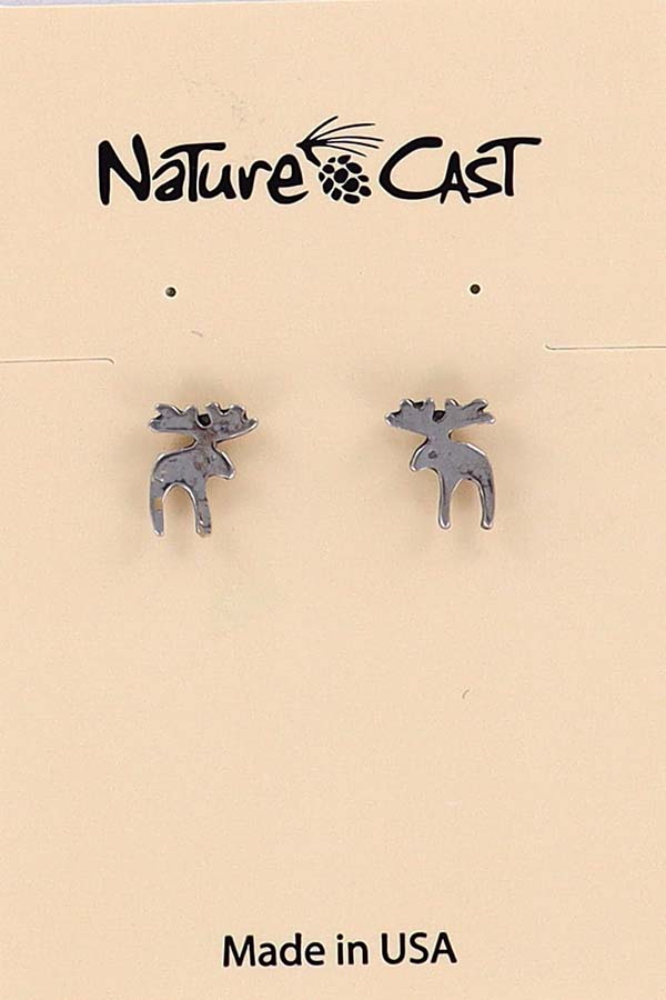 12357 Earring post moose LARGE