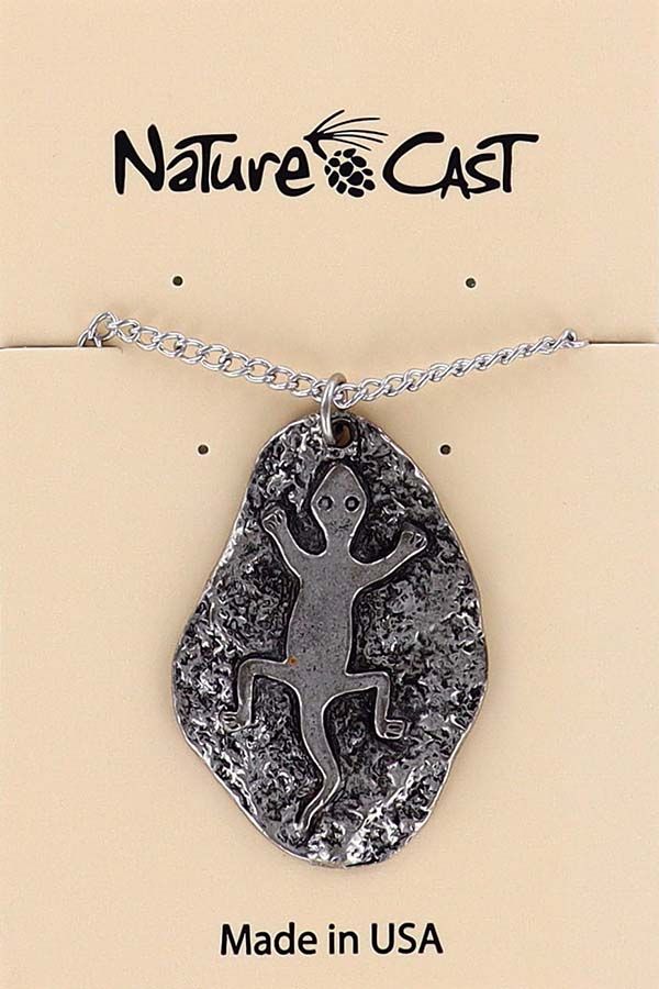 12380 Pendant gecko w/18" chain LARGE