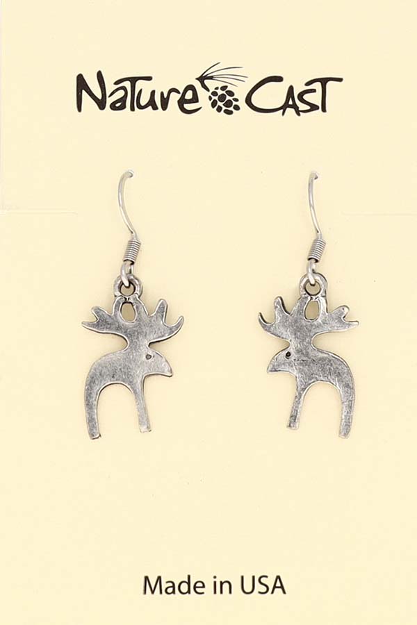12399 Earring dangle contemporary moose MAIN