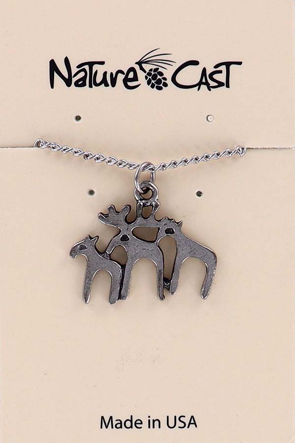 12400 Pendant contemporary moose trio w/18" chain THUMBNAIL