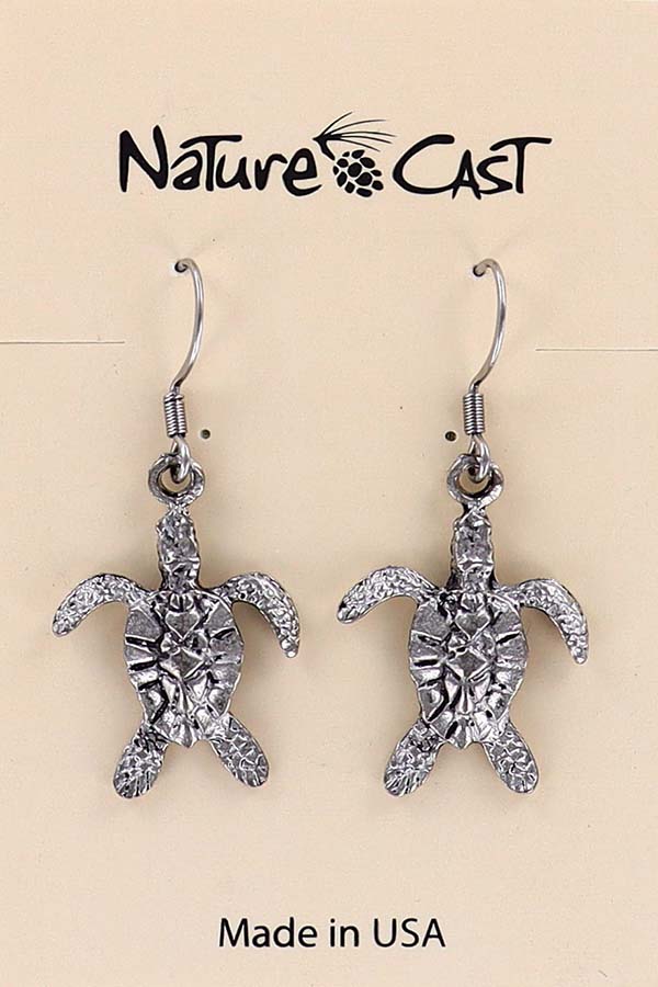 12407 Earring dangle sea turtle LARGE