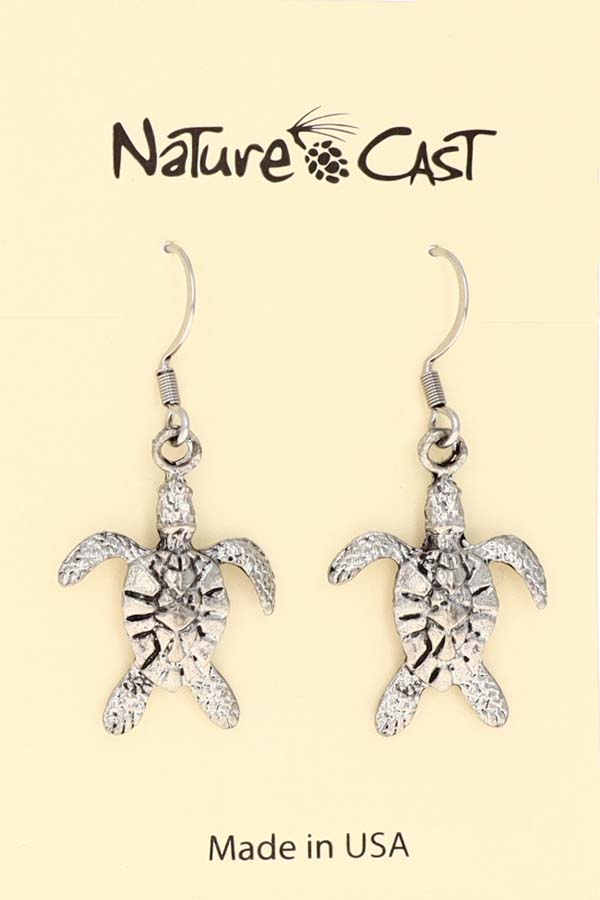 12407 Earring dangle sea turtle LARGE