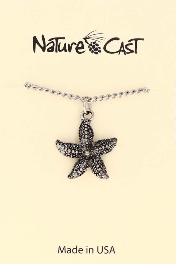 12410 Pendant starfish w/18" chain LARGE