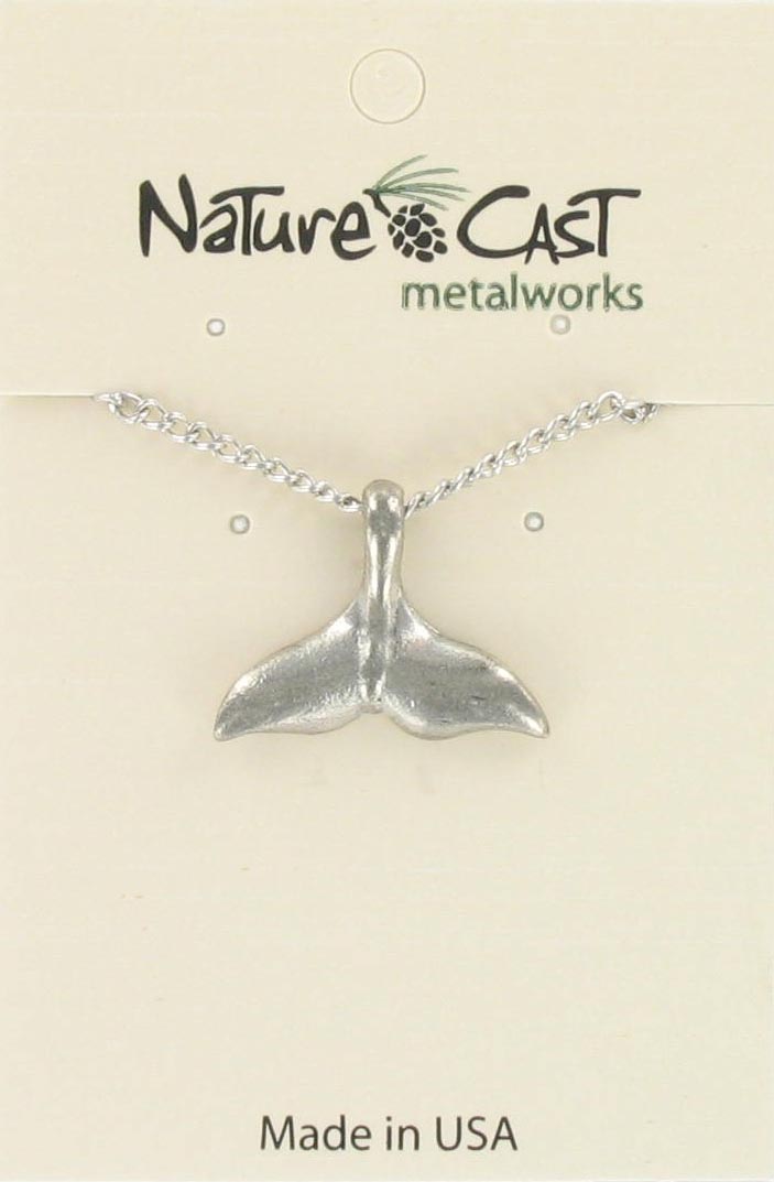 Pendant whale tail w/ 18" chain THUMBNAIL
