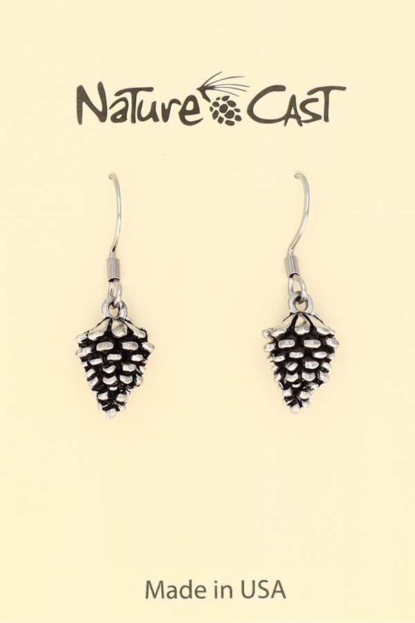 12430 Earring dangle pinecone LARGE