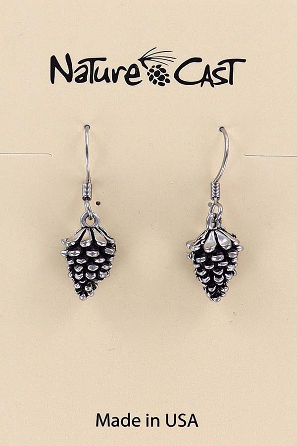12430 Earring dangle pinecone THUMBNAIL