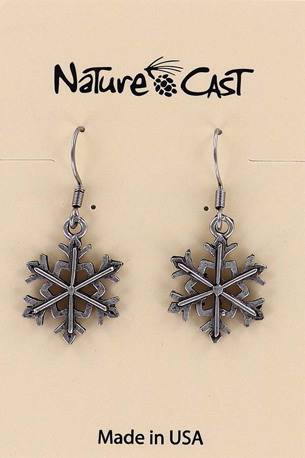 12433 Earring dangle snowflake THUMBNAIL