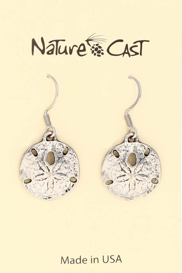 12434 Earring dangle sand dollar THUMBNAIL
