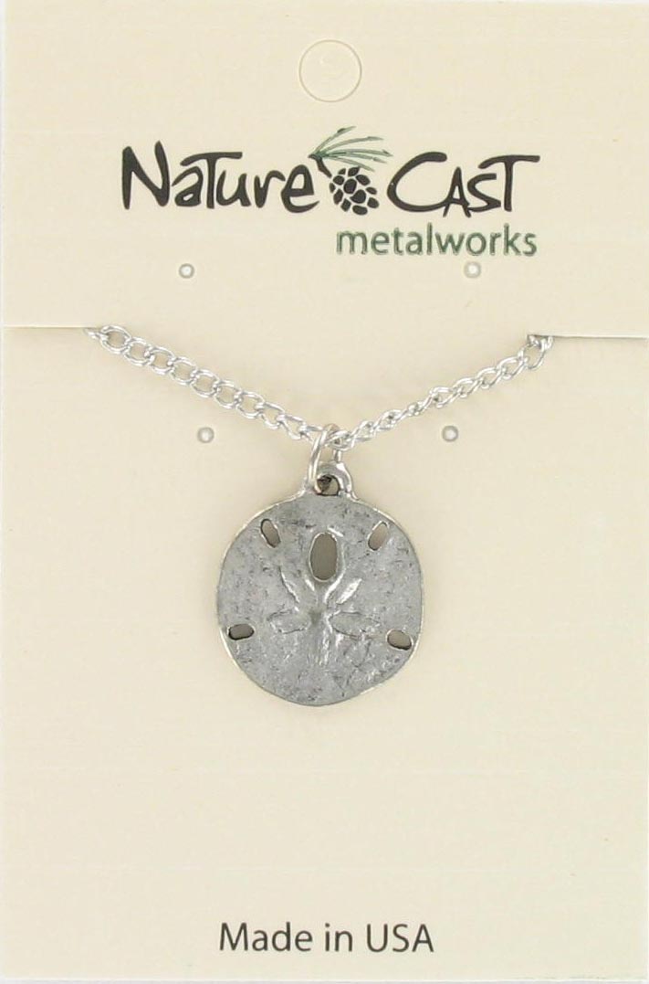 Pendant sand dollar w/18" chain THUMBNAIL