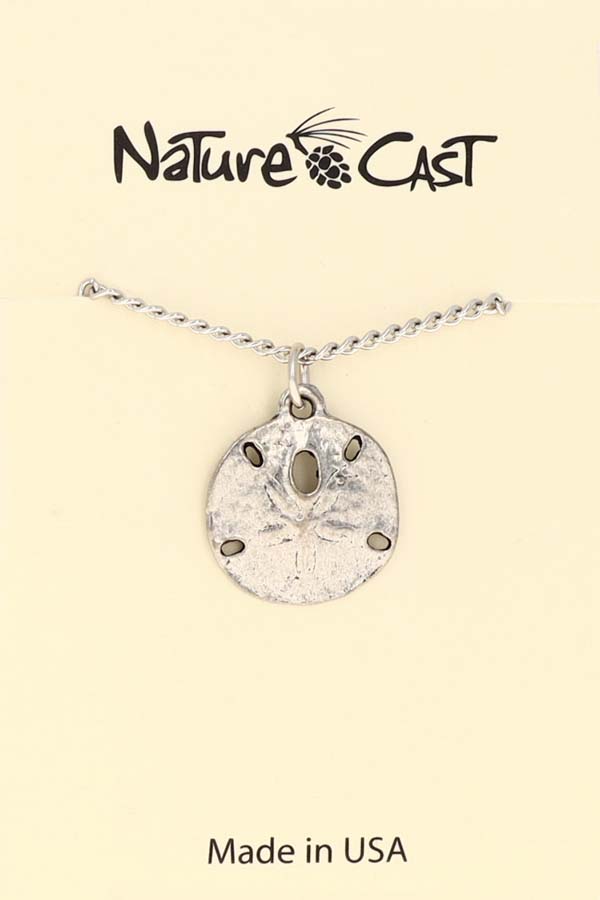 12435 Pendant sand dollar w/18" chain THUMBNAIL