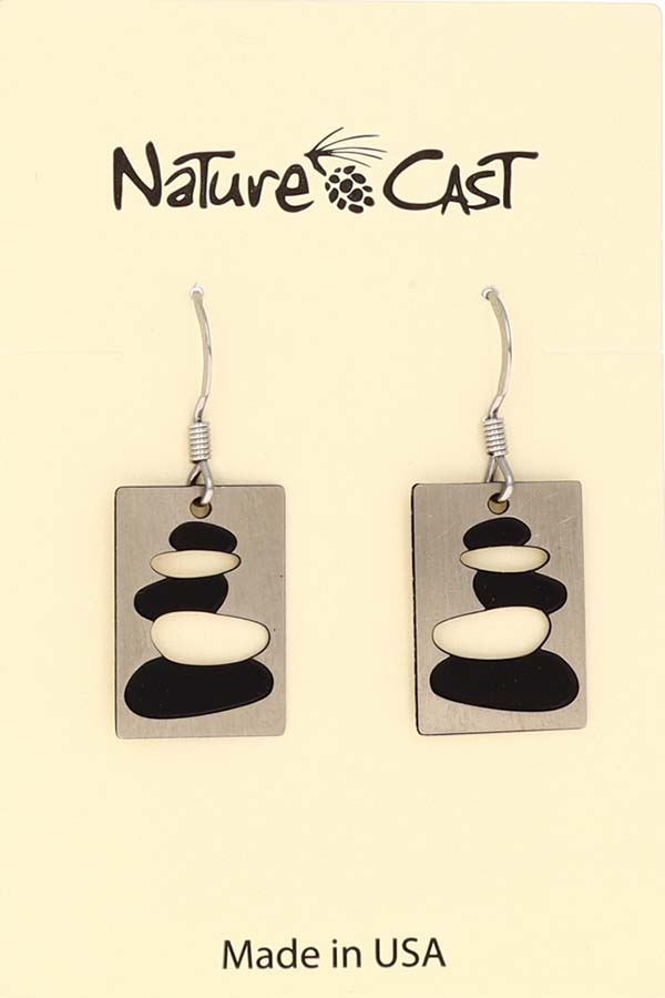 12455 Earring dangle cairn disc THUMBNAIL