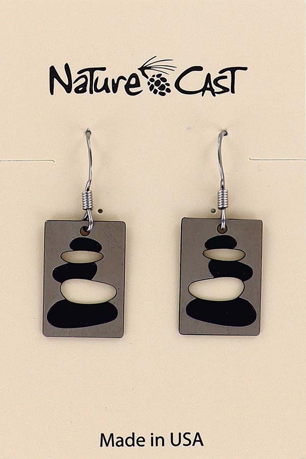 12455 Earring dangle cairn disc LARGE