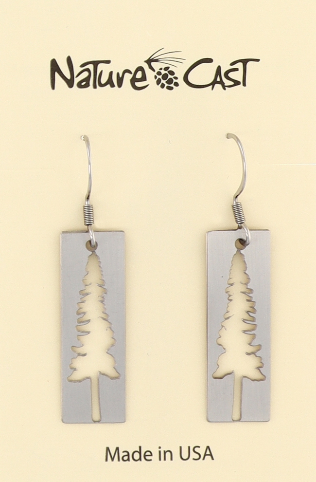 12457 Earring dangle cutout tree on disc THUMBNAIL