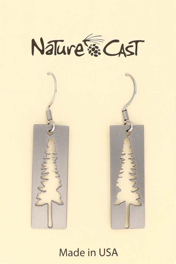 12457 Earring dangle cutout tree on disc MAIN
