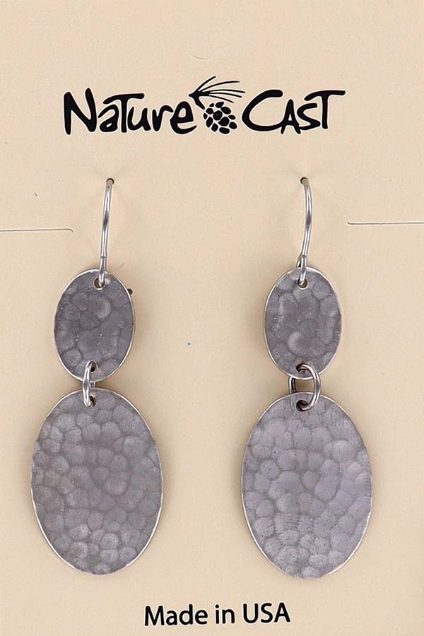12466 Earring dangle hammered earring MAIN