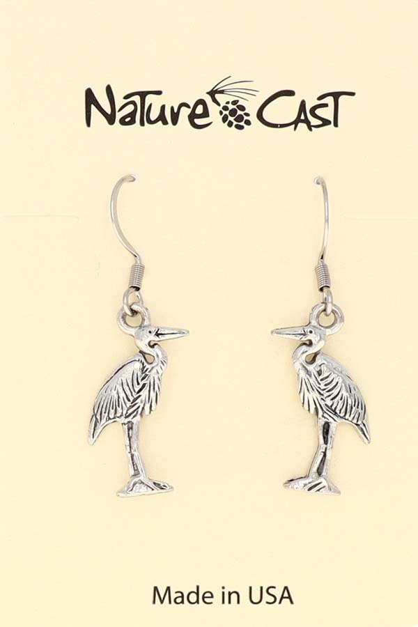 12481 Earring dangle heron THUMBNAIL
