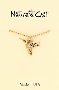 12610 Pendant gold tone hummingbird w/ 18" chain MAIN