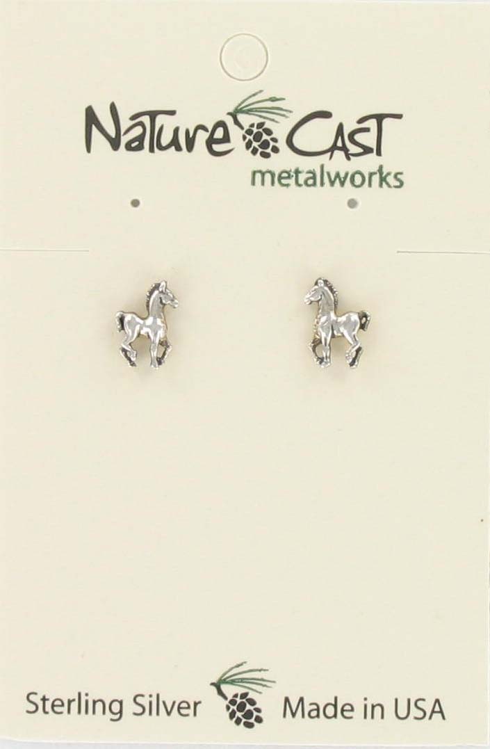 Earring post colt sterling silver THUMBNAIL